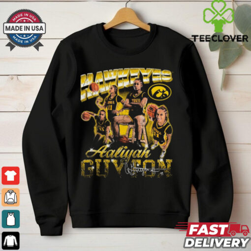 Aaliyah Guyton Iowa Hawkeyes 90s Graphic Signature t shirt
