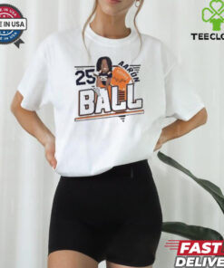 Aaron Ball Illinois #25 Fighting Illini football player caricature shirt
