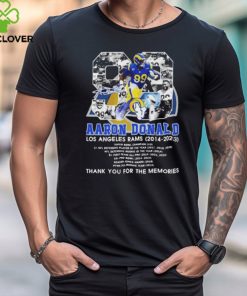 Aaron Donald Los Angeles Rams 2014 2023 Thank You For The Memories Signature hoodie, sweater, longsleeve, shirt v-neck, t-shirt