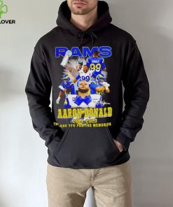 Aaron Donald Los Angeles Rams 2014 2023 signature thank you for the memories hoodie, sweater, longsleeve, shirt v-neck, t-shirt