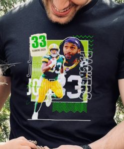 Aaron Jones 33 running back football player shirt