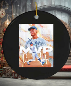 Aaron Judge American League MVP 2024 signature Christmas ornament