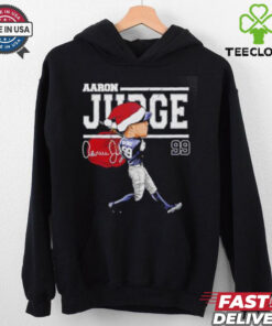 Aaron Judge New York Cartoon Santa Hat Baseball Signature shirt