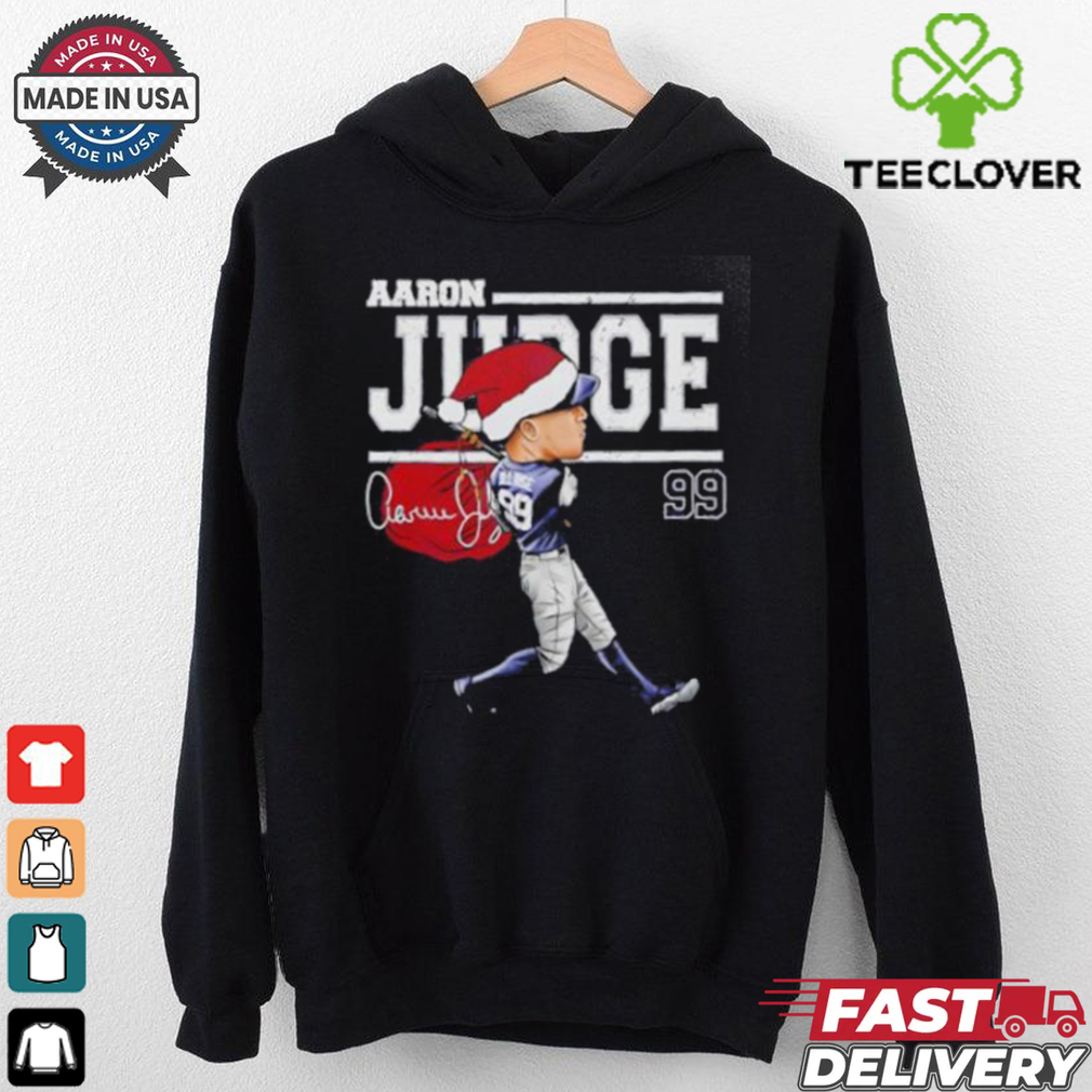 Aaron Judge New York Cartoon Santa Hat Baseball Signature shirt Aaron Judge New York Cartoon Santa Hat Baseball Signature shirt