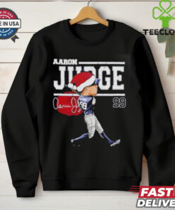 Aaron Judge New York Cartoon Santa Hat Baseball Signature shirt