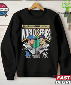 Aaron Judge New York Yankees Vs. Shohei Ohtani Los Angeles Dodgers MLB Player Dueling 2024 World Series Painting t shirt