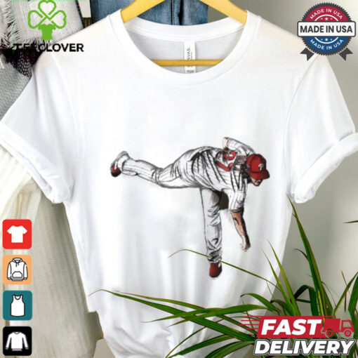 Aaron Nola pitching Philly baseball graphic shirt