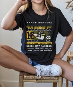 Aaron Rodgers 4xMVP Green Bay Packers 2005 – 2022 Thank You For The Memories T Shirt