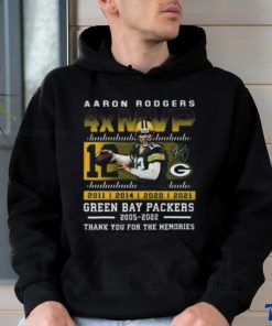 Aaron Rodgers 4xMVP Green Bay Packers 2005 – 2022 Thank You For The Memories T Shirt