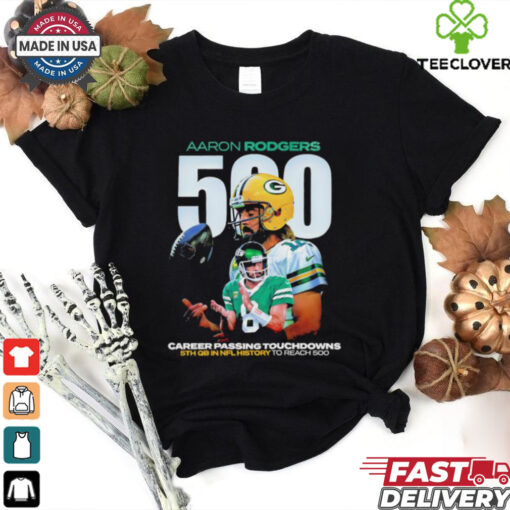 Aaron Rodgers 500 career passing touchdowns shirt