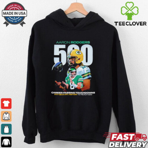 Aaron Rodgers 500 career passing touchdowns shirt