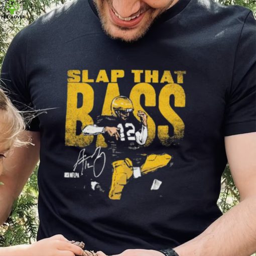 Aaron Rodgers Green Bay Packers Bass Slap Signature Shirt