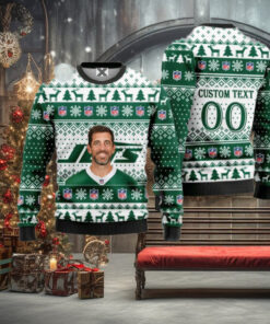 Aaron Rodgers New York Jets Custom Christmas Sweater