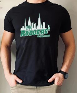 Aaron Rodgers New York Jets Mr Rogers Neighborhood Skyline Shirt