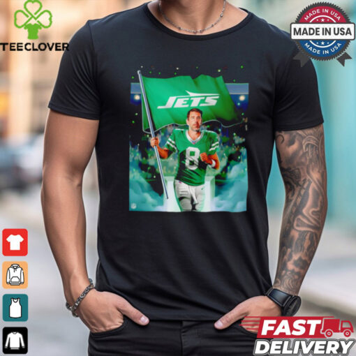 Aaron Rodgers New York Jets flag new season shirt
