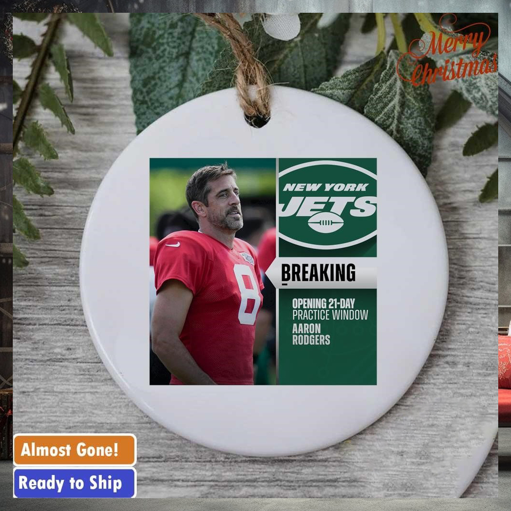 Aaron Rodgers opening 21 day practice window ornament Aaron Rodgers opening 21 day practice window ornament
