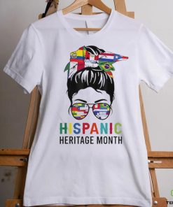 National Hispanic Heritage Month Messy Bun Latin Flags Shirt 1 National Hispanic Heritage Month Messy Bun Latin Flags Shirt
