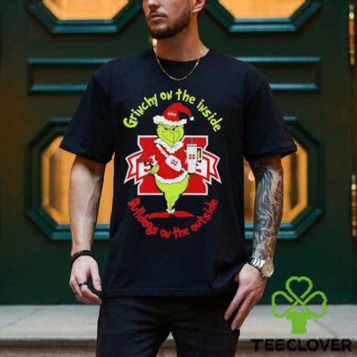 Grinchy On The Inside Mississippi State Bulldogs On The Outside Christmas Shirt