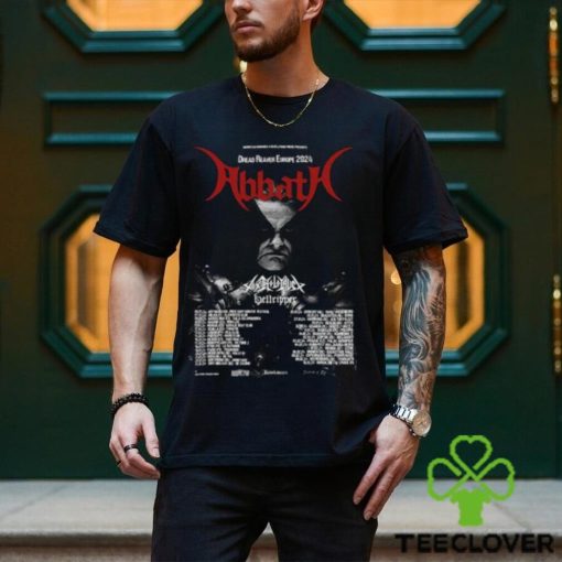 Abbath Dread Reaver Europe 2024 Merch, Abbath With Toxic Holocaust – Hellripper Shirt, Abbath Headliner European Tour 2024 Shirt