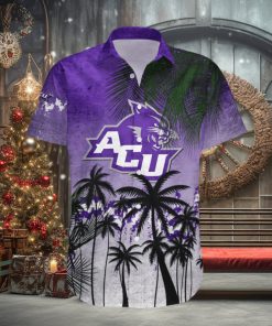 Abilene Christian Wildcats Hawaii Shirt Coconut Tree Tropical Grunge – NCAA