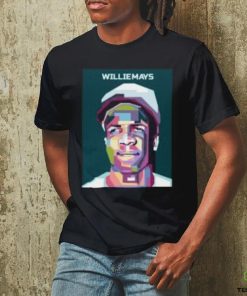 Abstract Geometric Willie Mays in WPAP T Shirt