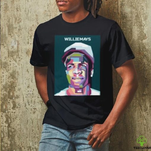 Abstract Geometric Willie Mays in WPAP T Shirt