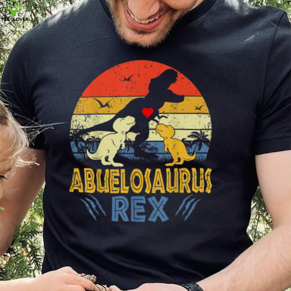 Abuelo saurus T Rex Dinosaur Abuelo 2 kids Family Matching T Shirt Abuelo saurus T Rex Dinosaur Abuelo 2 kids Family Matching T Shirt