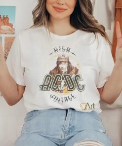 Ac Dc High Voltage Fan Club Free with Purchase Unisex T Shirt