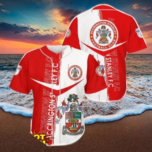 Accrington Stanley Baseball Jersey Shirt 3D Printing