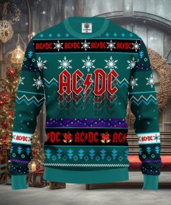 Acdc Blue Green Thanksgiving Women Mens Ugly Christmas Sweater