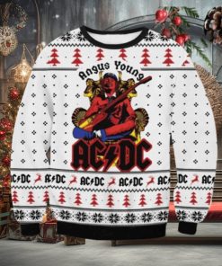 Acdc Christmas Ugly Sweater V6 Gift For Men And Women