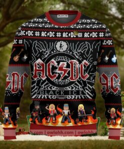 Acdc Rock Band Ugly Christmas Sweaters