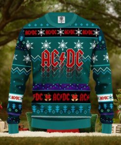 Acdc Ugly Christmas Sweater Blue Green Amazing Gift Christmas Gift For Men And Women