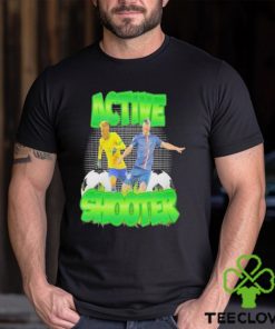 Active Shooter Soccer Neymar and Zlatan Ibrahimovi shirt t shirt