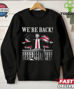 Adam Calhoun Wearing Donald Trump We_re Back Shirt