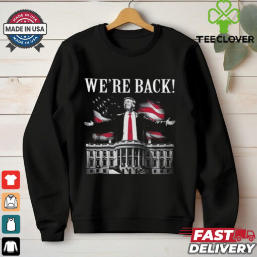 Adam Calhoun Wearing Donald Trump We_re Back Shirt