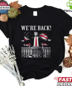 Adam Calhoun Wearing Donald Trump We_re Back Shirt
