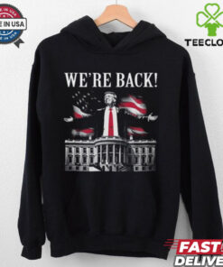 Adam Calhoun Wearing Donald Trump We_re Back Shirt