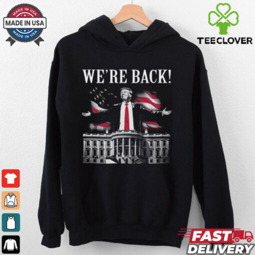 Adam Calhoun Wearing Donald Trump We_re Back Shirt