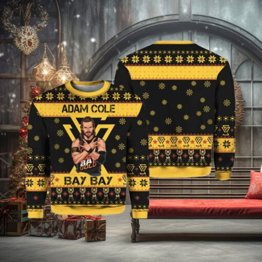 Adam Cole Bay Bay Adam Cole Ugly Christmas Sweater Gift For Holiday