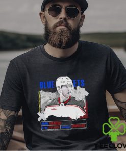 Adam Fantilli Columbus Blue Jackets Ice Hockey Player Information Paper Shirt