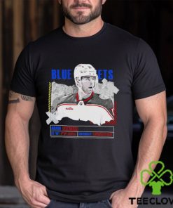 Adam Fantilli Columbus Blue Jackets Ice Hockey Player Information Paper Shirt