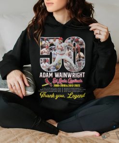 Adam Wainwright St. Louis Cardinals 2005 – 2010 & 2012 2023 Thank You, Legend T Shirt