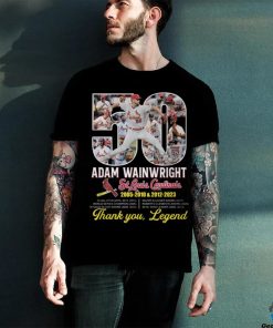 Adam Wainwright St. Louis Cardinals 2005 – 2010 & 2012 2023 Thank You, Legend T Shirt