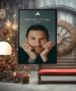 Adidas Lionel Messi The Greightest 8 Ballon D’Or Winner Home Decor Poster Canvas