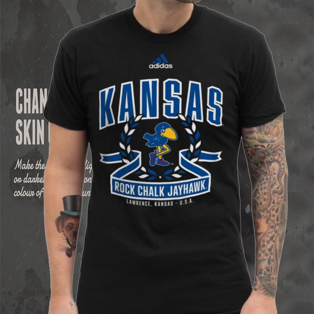 Adidas Men’s Kansas Jayhawks Black Class Dismissed T Shirt Adidas Men’s Kansas Jayhawks Black Class Dismissed T Shirt