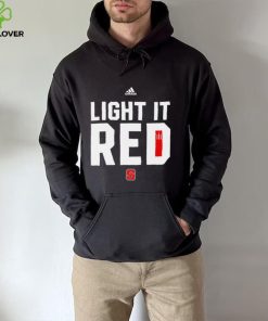 Adidas NC State Wolfpack Light it red logo hoodie, sweater, longsleeve, shirt v-neck, t-shirt