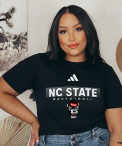 Adidas Red NC State Wolfpack Locker On Court In The Fade Pregame AEROREADY T Shirt
