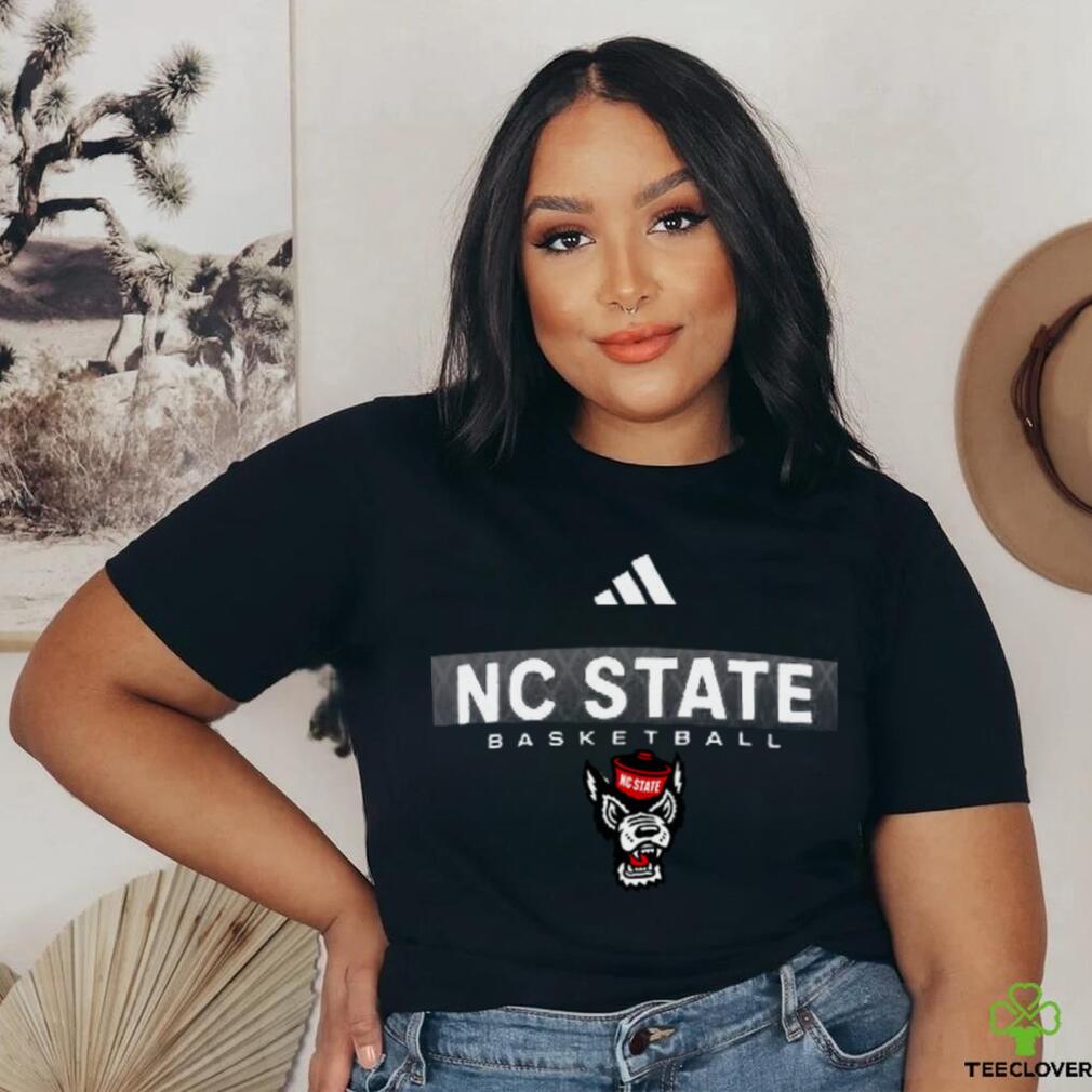 Adidas Red NC State Wolfpack Locker On Court In The Fade Pregame AEROREADY T Shirt Adidas Red NC State Wolfpack Locker On Court In The Fade Pregame AEROREADY T Shirt