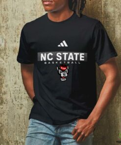 Adidas Red NC State Wolfpack Locker On Court In The Fade Pregame AEROREADY T Shirt